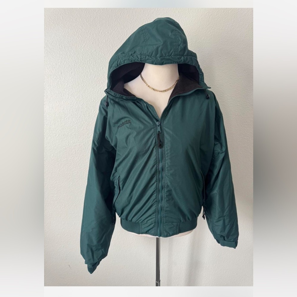 Columbia forest green ski jacket